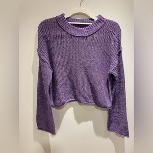 Wild Fable Purple Knit Cowl Sweater